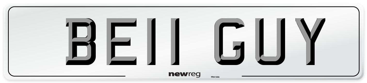 BE11 GUY Number Plate from New Reg